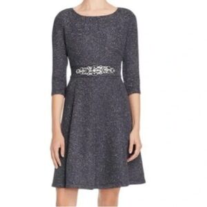 Eliza J Sparkle Fit and Flair Dress 12